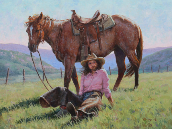 Tylee and the Red Roan by Vicki Pedersen