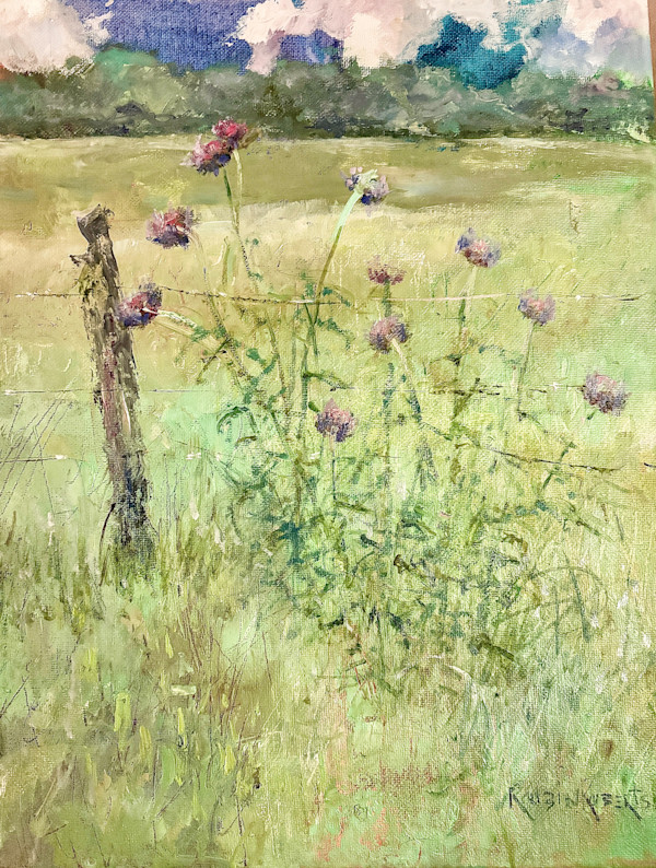 ALONG THE FENCE LINE by Robin Roberts, Image 1.