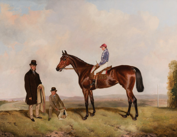 Mr. W.H. Clay's Thetis with W. Clay Up After Winning the Tunbridge Handicap 1872 by John Alfred Wheeler