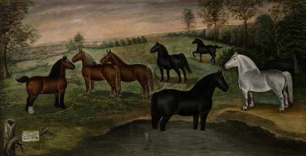 Horses in a Landscape by JF Stephens