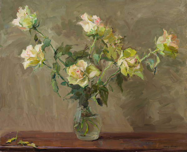 Roses Full Bloom in Light Setting by Valeriy Gridnev