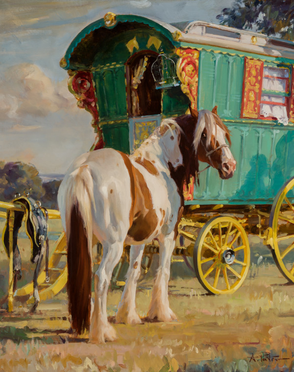 Caravan to Appleby Fair by Andre Pater