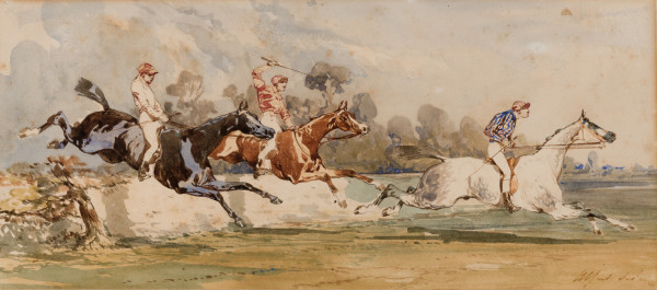 The Steeplechase by Alfred De Dreux