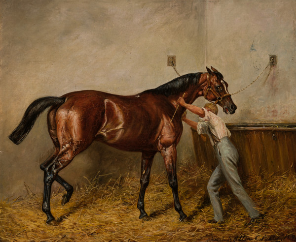 Gonsalvo and Groom in Stable by Allen Culpeper Sealy