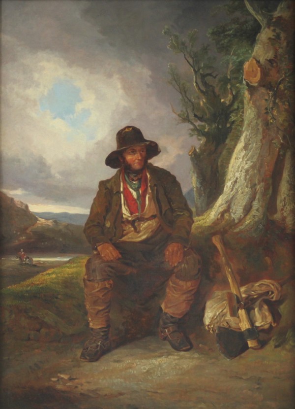 The Woodman by Thomas  Barker of Bath