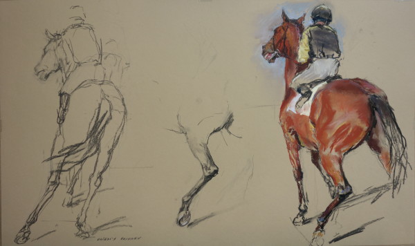 Study of Horse & Jockey by Valeriy Gridnev