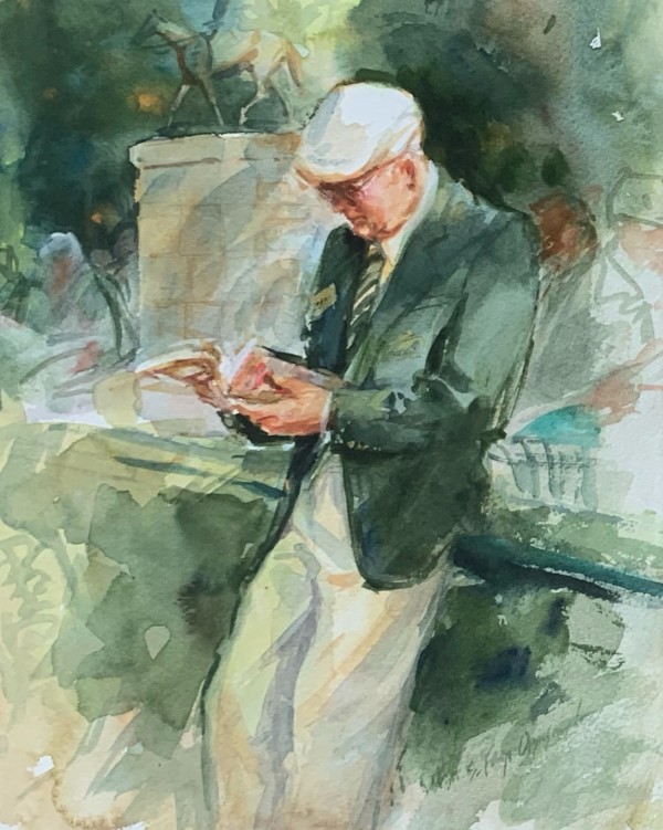 Checking Out the Entries, Keeneland by Sandra Oppegard