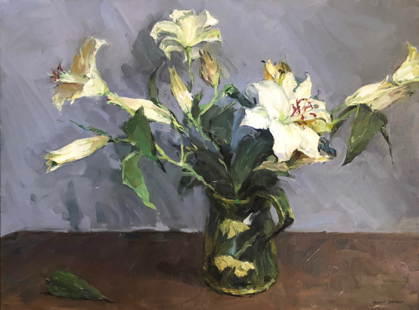 White Lillies by Valeriy Gridnev
