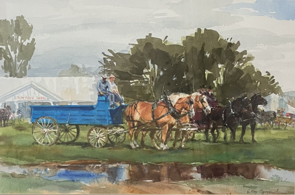 At the Draft Horse Show by Sandra Oppegard