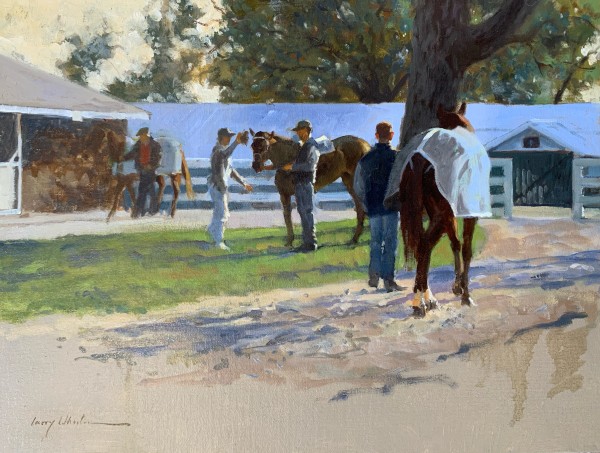 Cooling Down, Keeneland by Larry Wheeler
