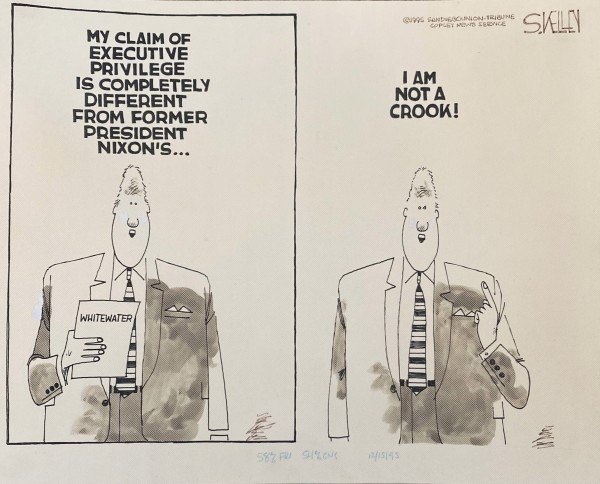 #Clinton echos #Nixon "I am not a Crook" by Steve Kelley