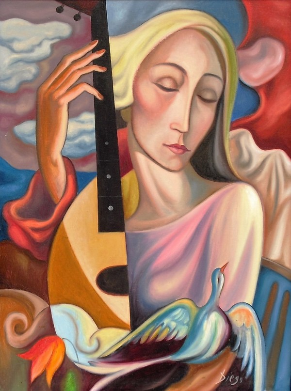 "Dreaming Woman" by Antonio Diego Voci #C1 by Antonio Diego Voci