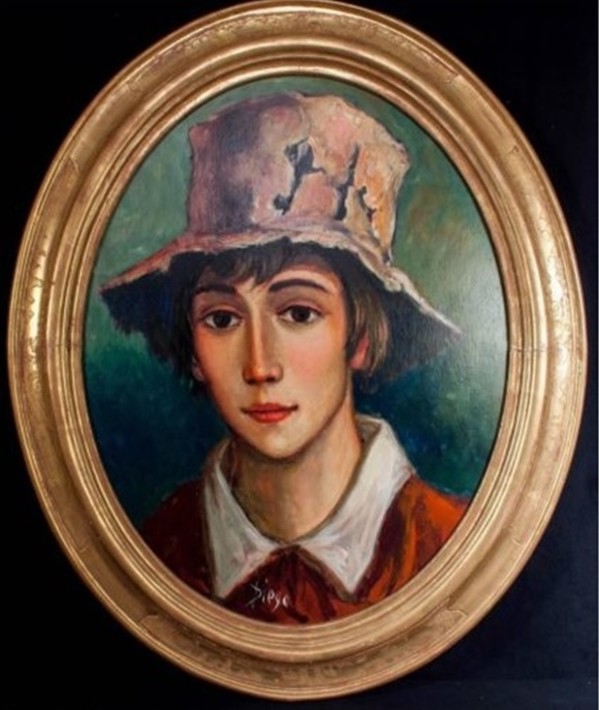 "Young Boy with Hat" #C89 by Antonio Diego Voci