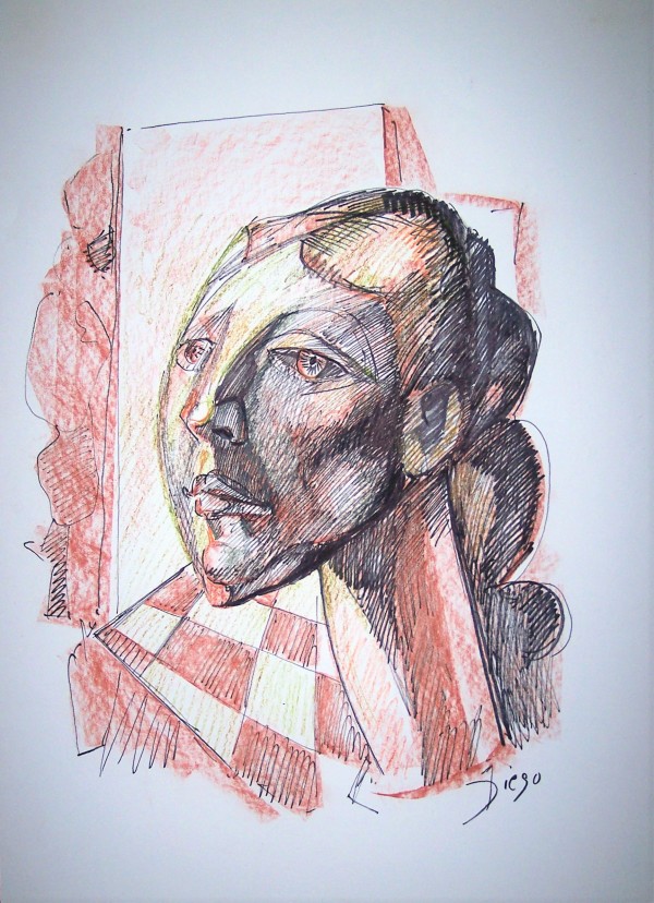 "Dark Woman with Sharp Angles" CD15 by Antonio Diego Voci