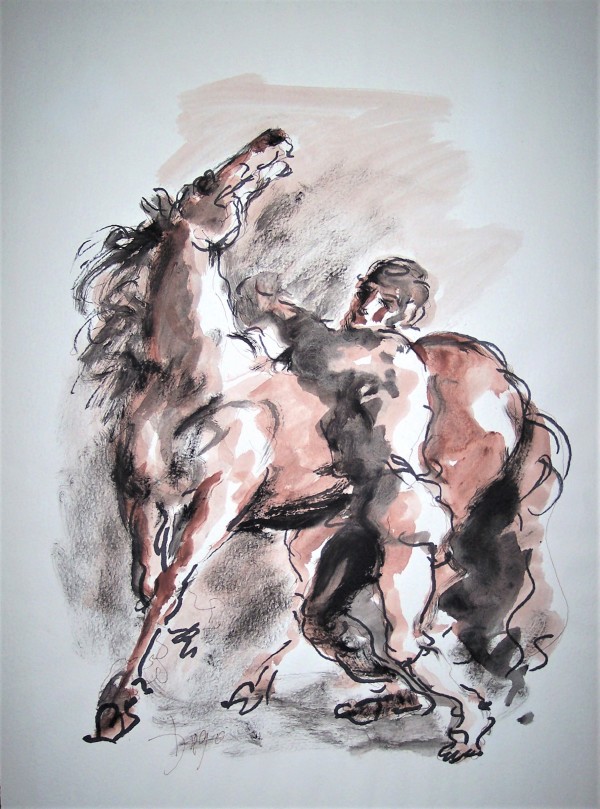 "Man with Horse" CD20 by Antonio Diego Voci