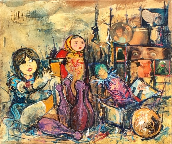 "Marty Feldman im Kinderzimmer" by Erika Grandt by Erika Grandt