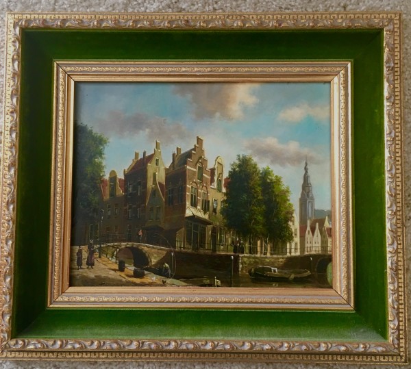 "Amsterdam Canal Scene" by Herman Veger by Herman Veger