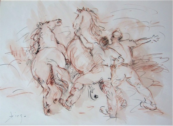 "Wilde Pferde" by Antonio Diego Voci