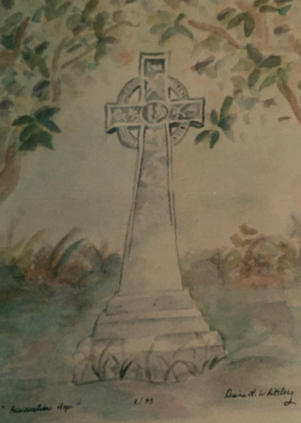 Oakwood Cemetery Celtic Cross by Diana Atwood McCutcheon