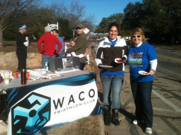 Waco Triathlon Club Marathon Water Stop by Diana Atwood McCutcheon