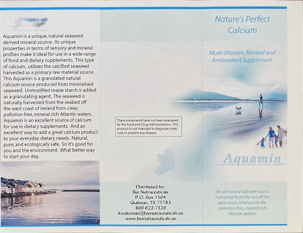 Bio Nutraceuticals Aquamin Calcium by Diana Atwood McCutcheon