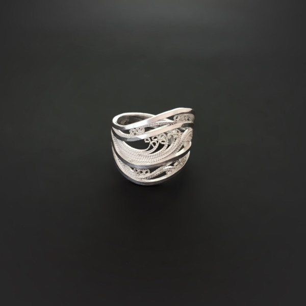 From the series, "Icy White & Crystalline" Rings by Victoria Lansford
