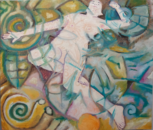 Ascension in Turquoise by Oscar Luis Martinez