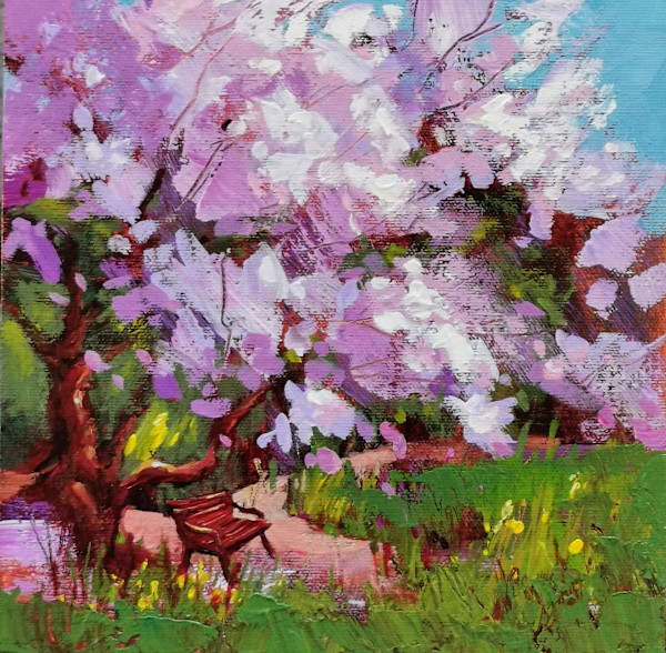 Spring Blossoms IV by Tatjana Mirkov-Popovicki