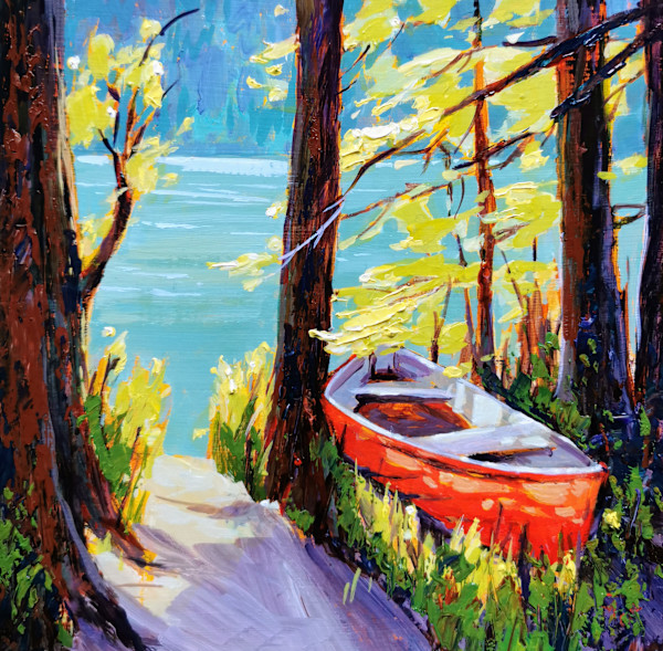 Red Canoe by Tatjana Mirkov-Popovicki