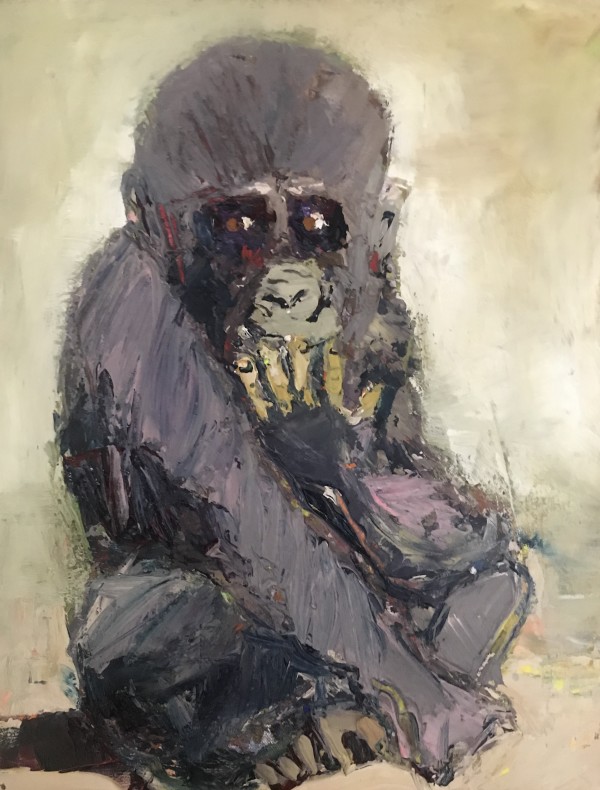 Mija - western gorilla baby by Ana Guzman