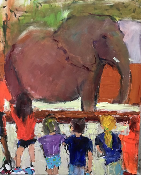 Watching Tara - elephant by Ana Guzman