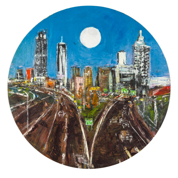 Moonlight over Atlanta by Ana Guzman