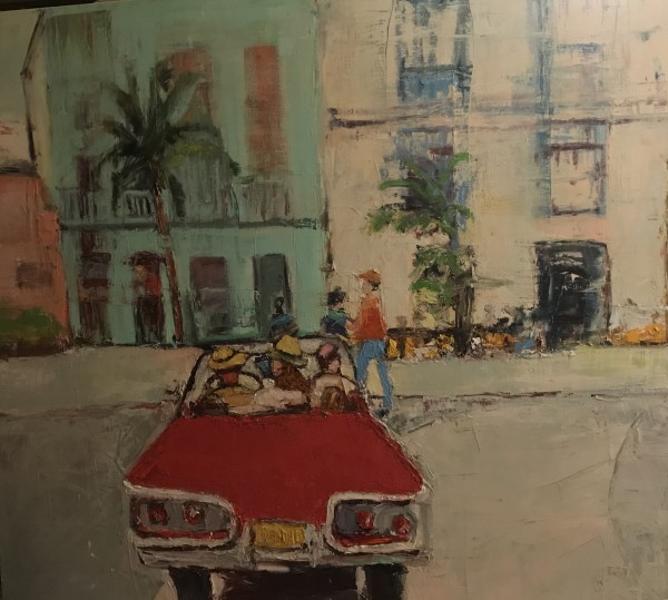 La Vida Cuba: Red Convertible by Ana Guzman