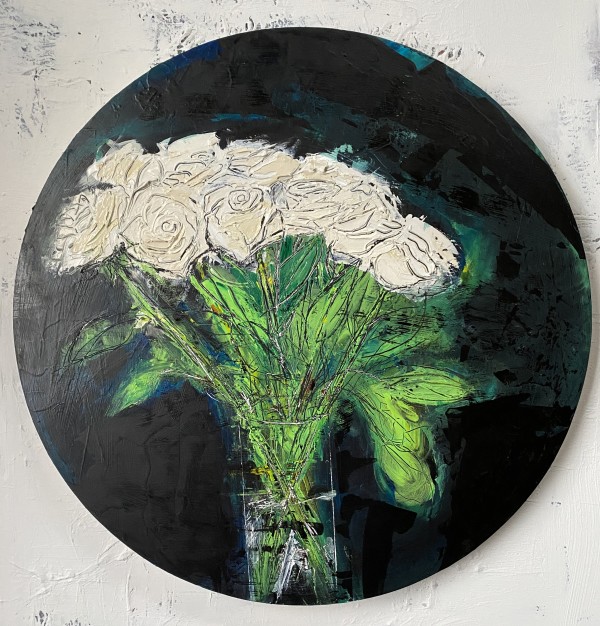 White Roses by Ana Guzman