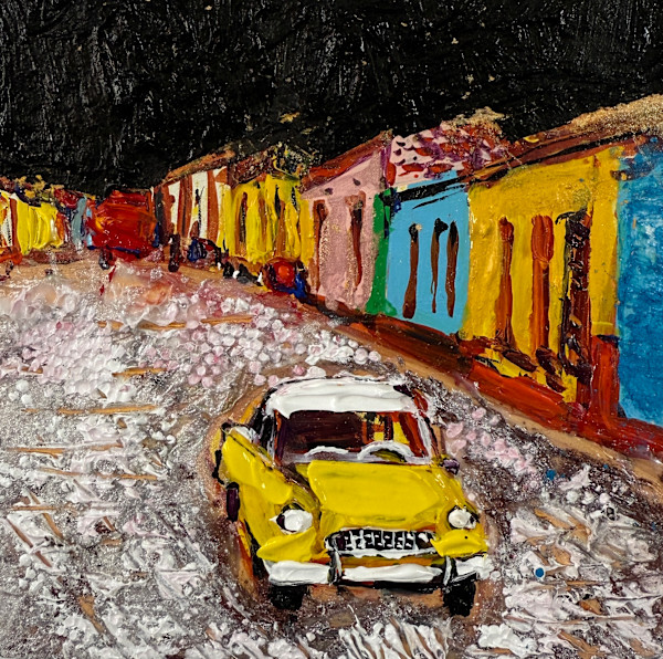 La Vida Cuba: Yellow Car in Camagüey by Ana Guzman