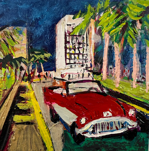 La Vida Cuba: Red Convertible in Havana by Ana Guzman