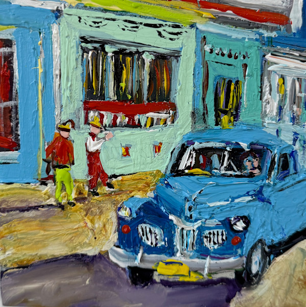 La Vida Cuba: Blue Car in Havana by Ana Guzman