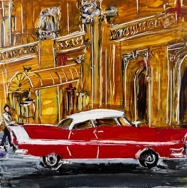 La Vida Cuba: Red car in Havana by Ana Guzman