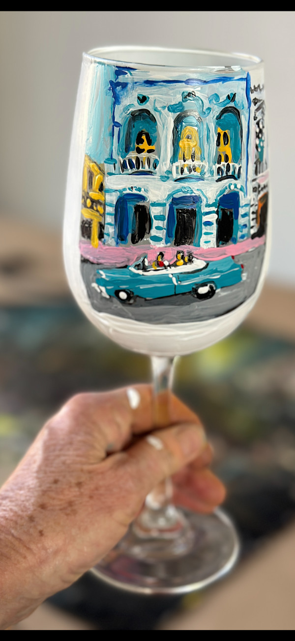 Cuba- Blue car by Ana Guzman