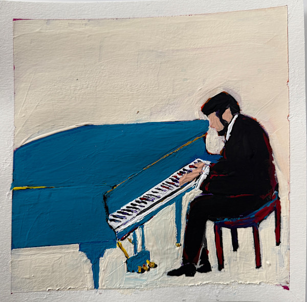 Sergio at blue piano by Ana Guzman, Image 1.