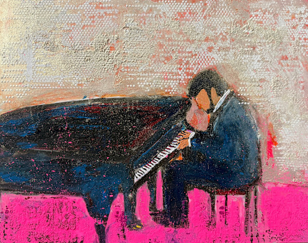 Sergio on piano- pink by Ana Guzman, Image 5.