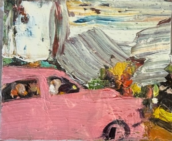 La Vida Cuba - Pink Car by Ana Guzman