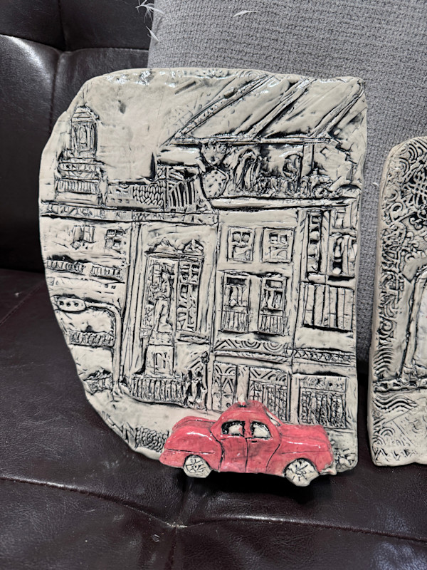 Pink car on street by Ana Guzman, Image 4.
