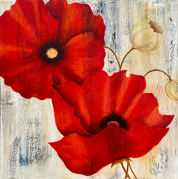Red Poppies II by Ansley Pye, Image 1.