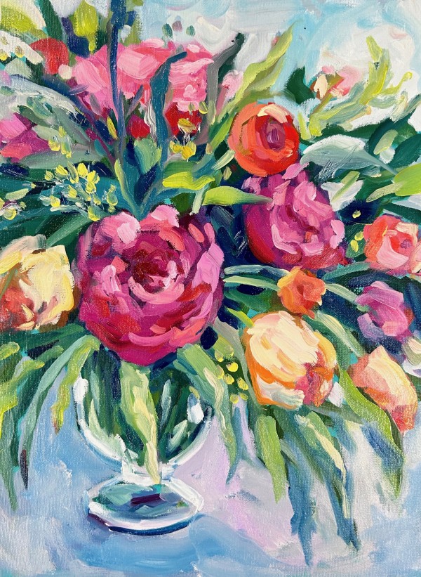 Roses and Tulips by Clair Bremner