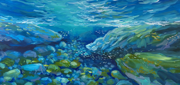 clear blue water by Clair Bremner