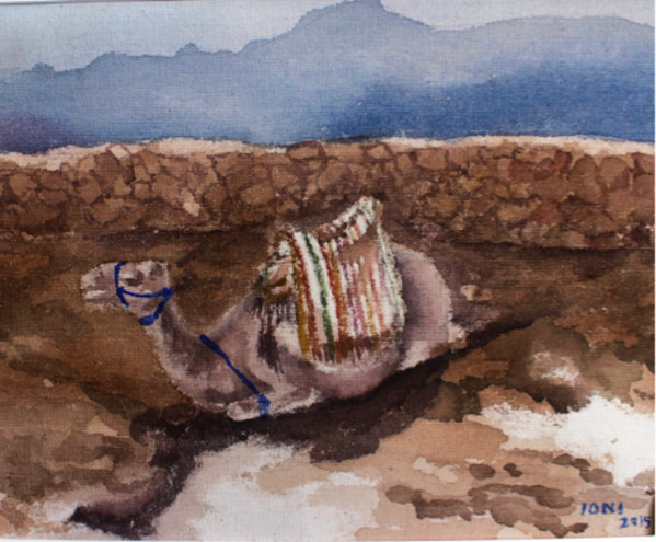 Egypt Series III: Camel at the Foot of Mt. Sinai by ioni mendoza