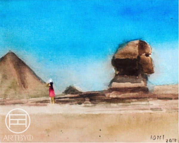 Egypt Series I: Traveller in Cairo by ioni mendoza