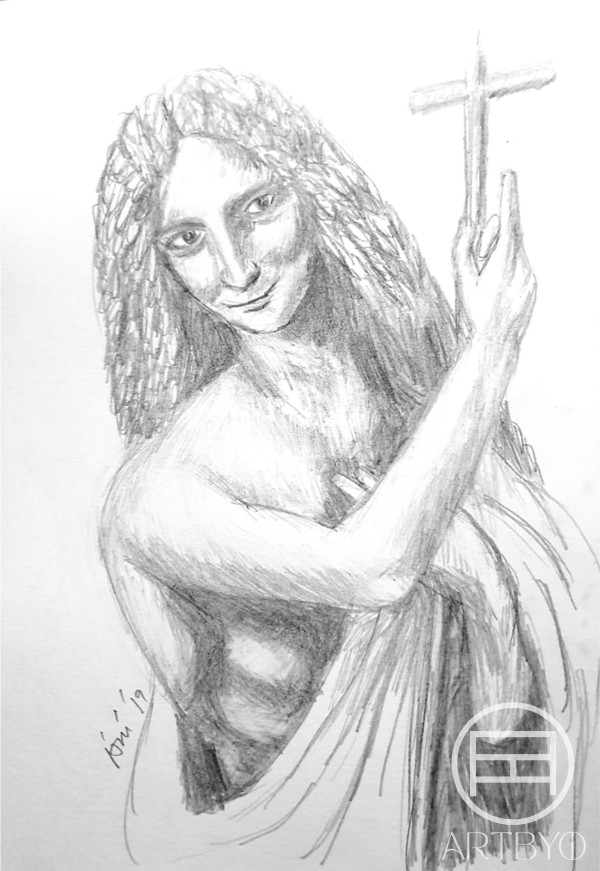 Study of St. John the Baptist - Celebrating LDV 500 Years by ioni mendoza