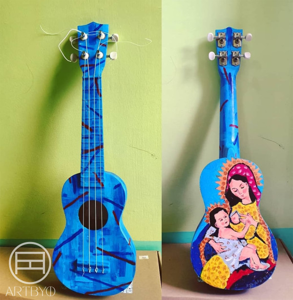 Homage to Peruvian Mother & Child - Ukelele by ioni mendoza